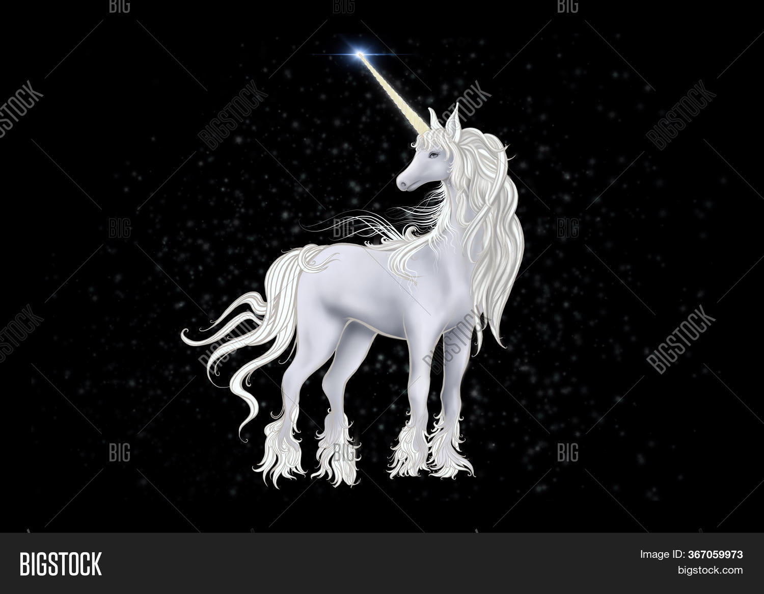 Magical Silver Unicorn Image & Photo (Free Trial) | Bigstock