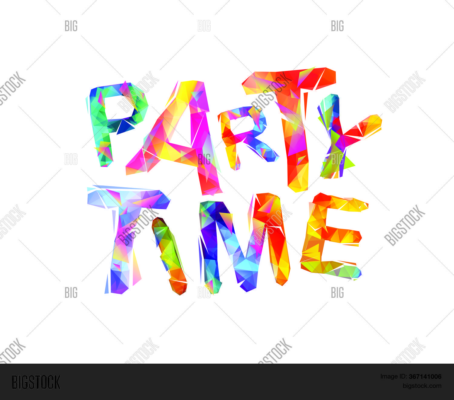 Party Time. Words Vector & Photo (Free Trial) Bigstock