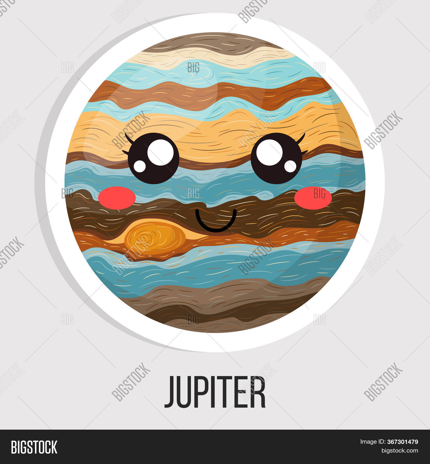 Cartoon Cute Jupiter Image & Photo (Free Trial) Bigstock