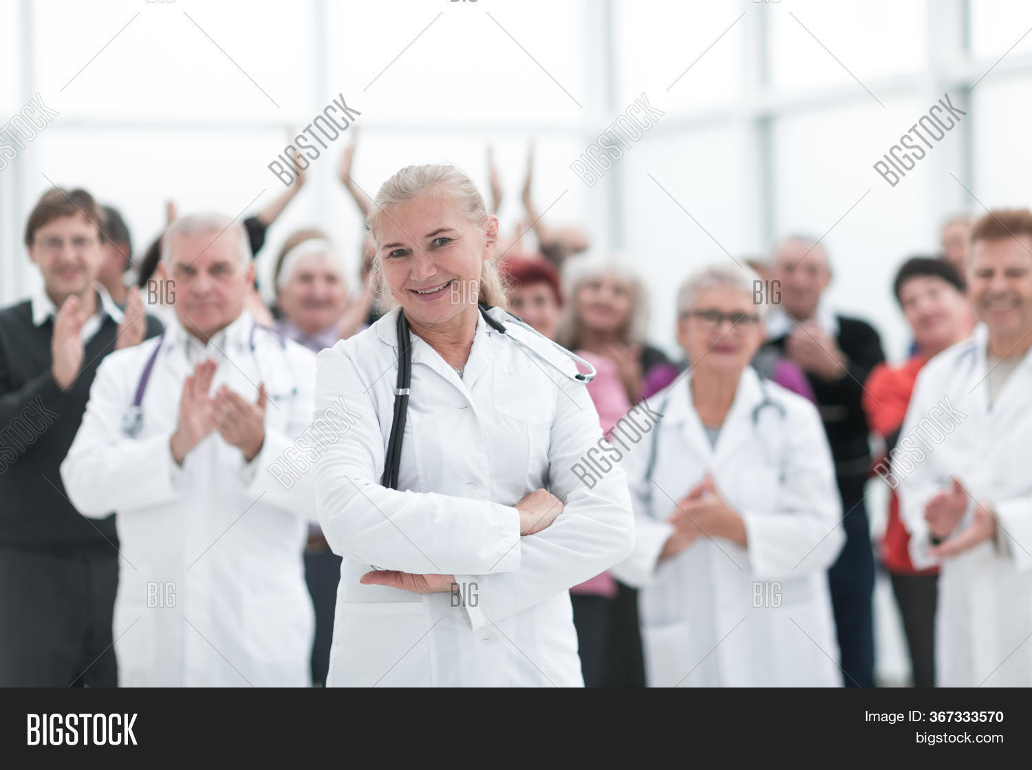 Group Doctors Patients Image & Photo (Free Trial) Bigstock