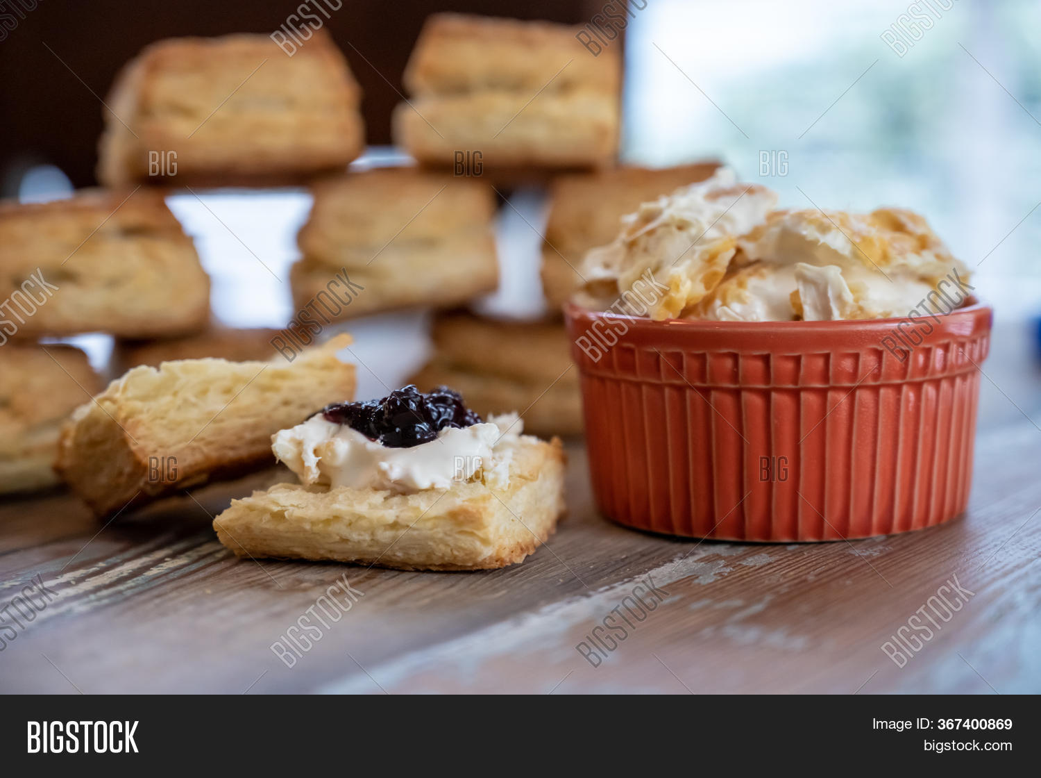 Clotted Cream Jam On Image & Photo (Free Trial) Bigstock