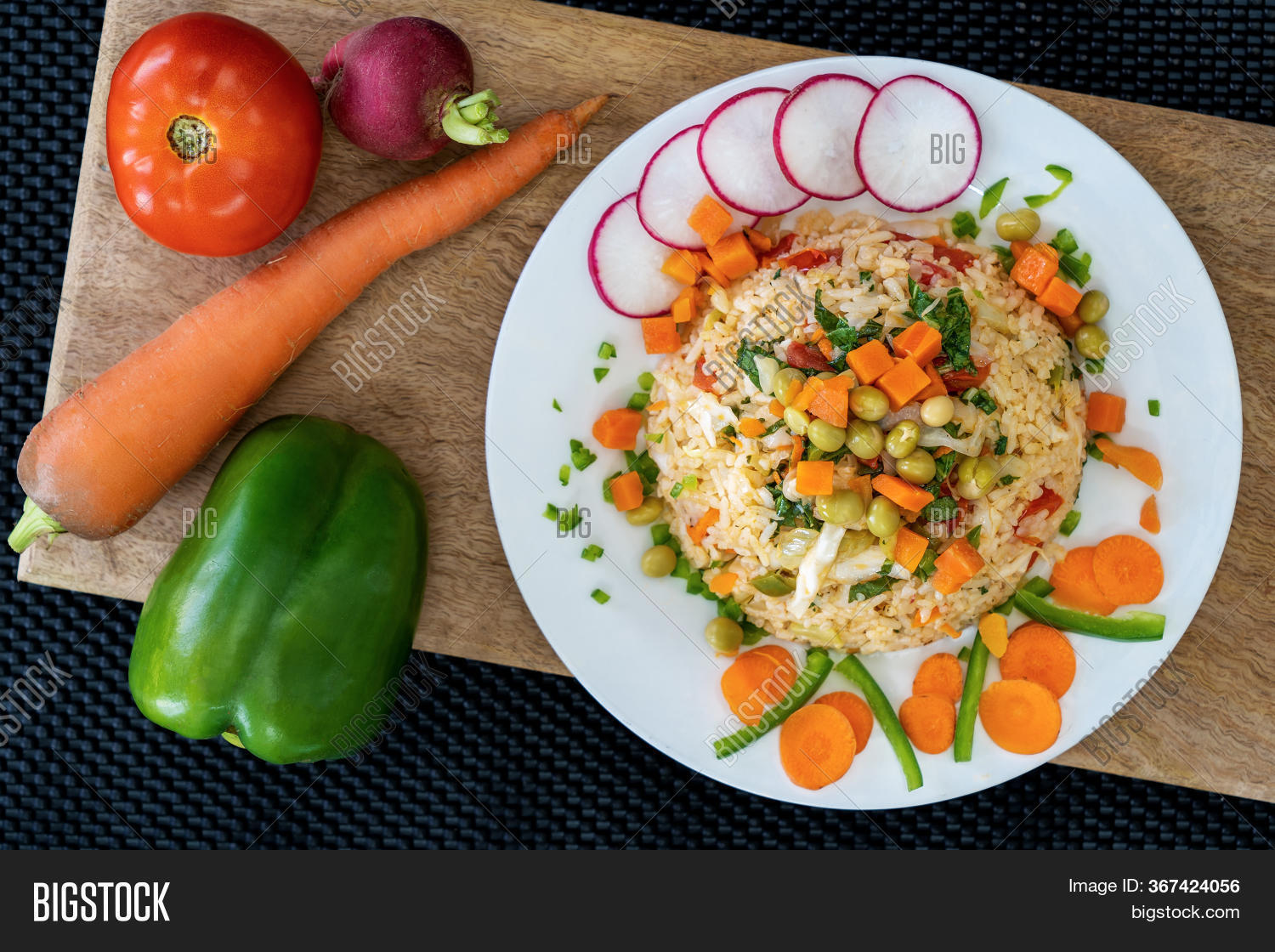 Dish Rice Vegetables, Image & Photo (Free Trial) Bigstock