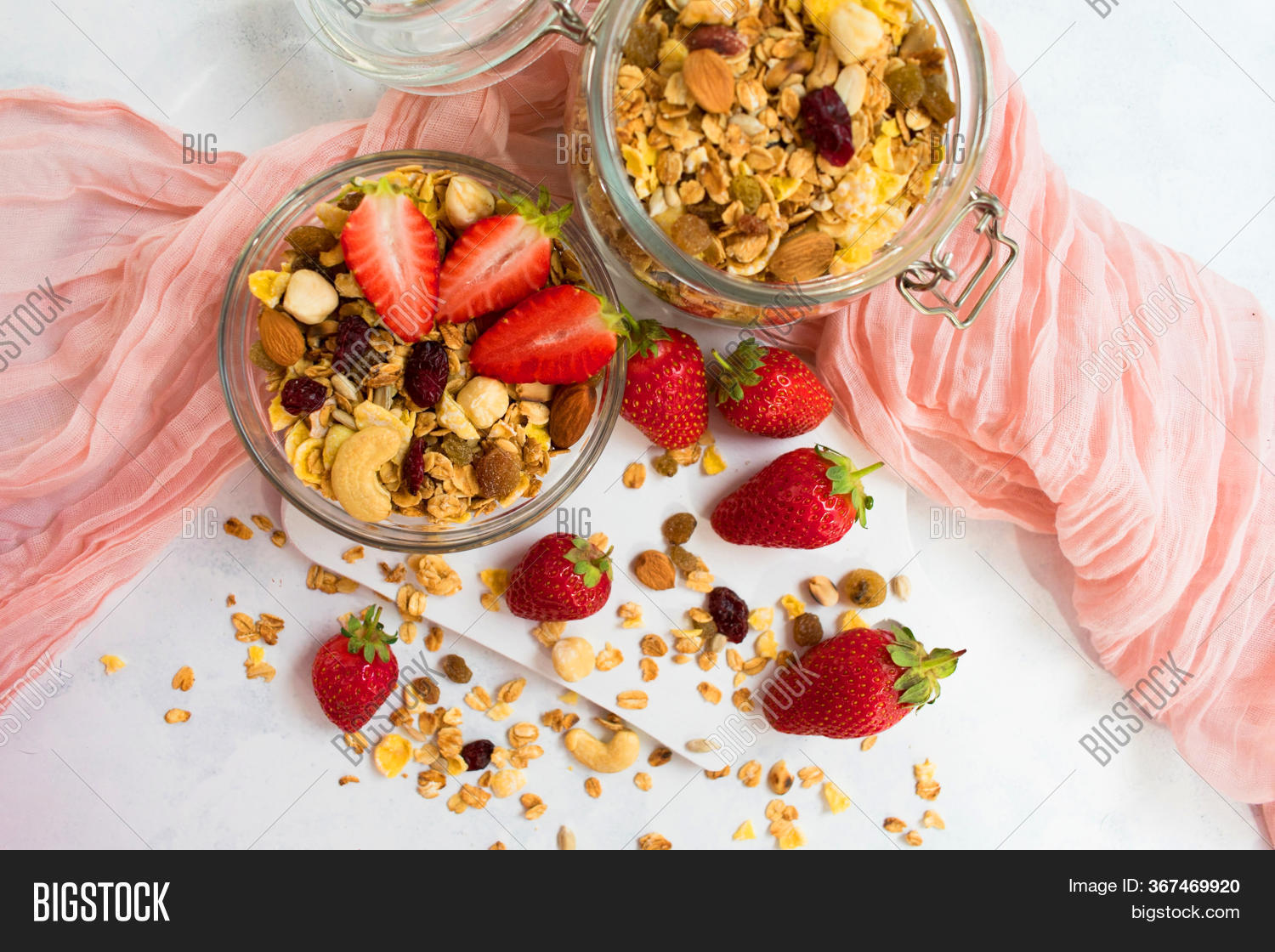 Granola Milk Fresh Image & Photo (Free Trial) Bigstock