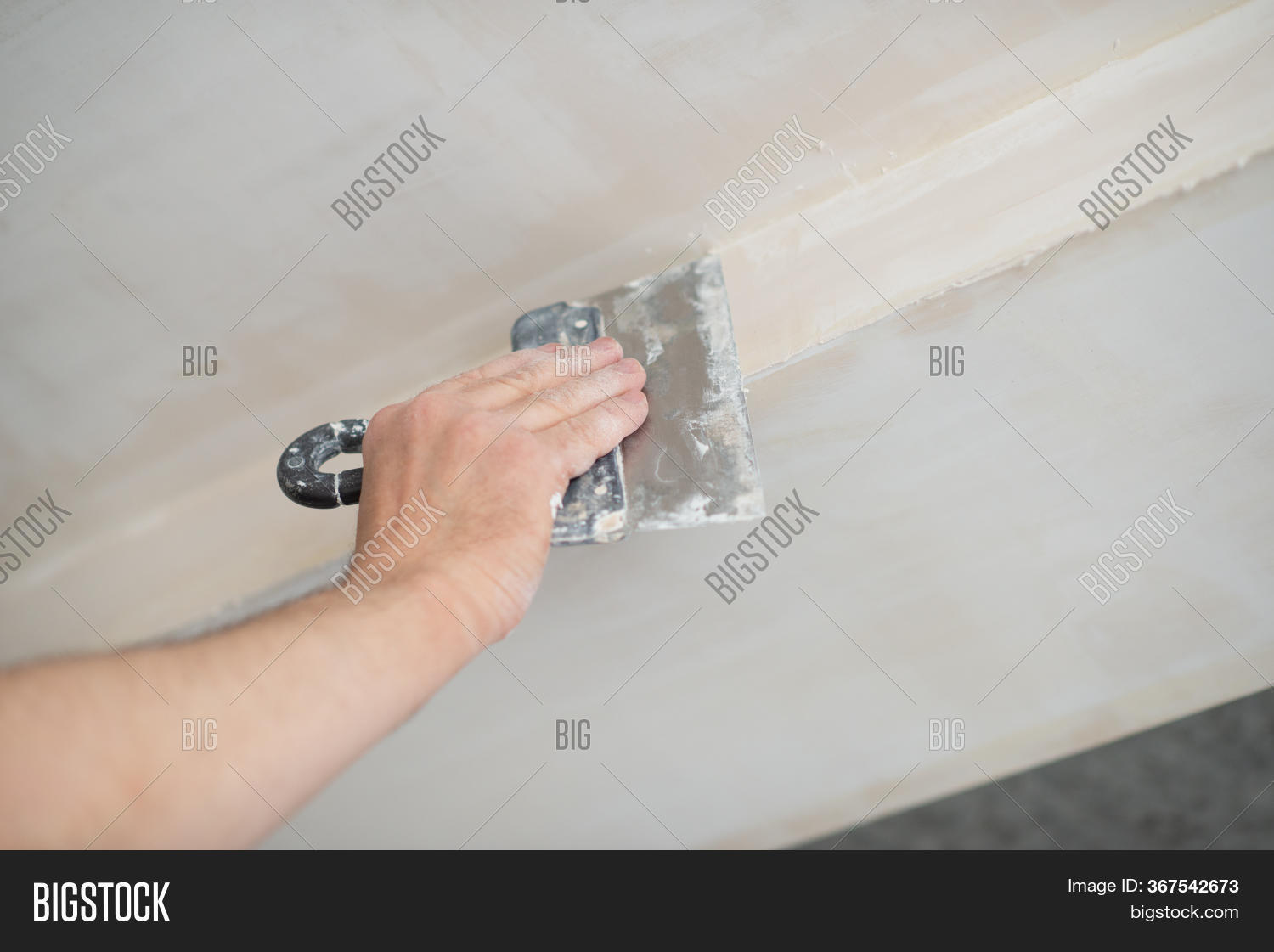 Putty Knife Male Hand Image & Photo (Free Trial) Bigstock