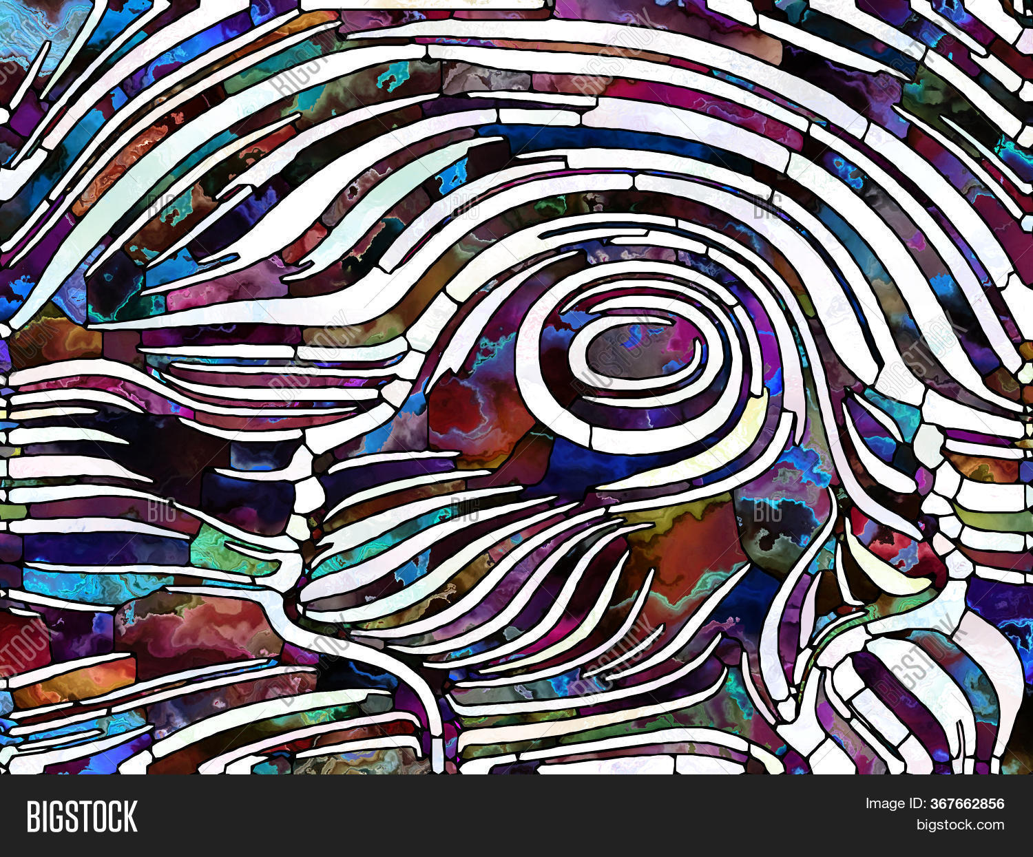 Waves Stained Glass Image & Photo (Free Trial) | Bigstock