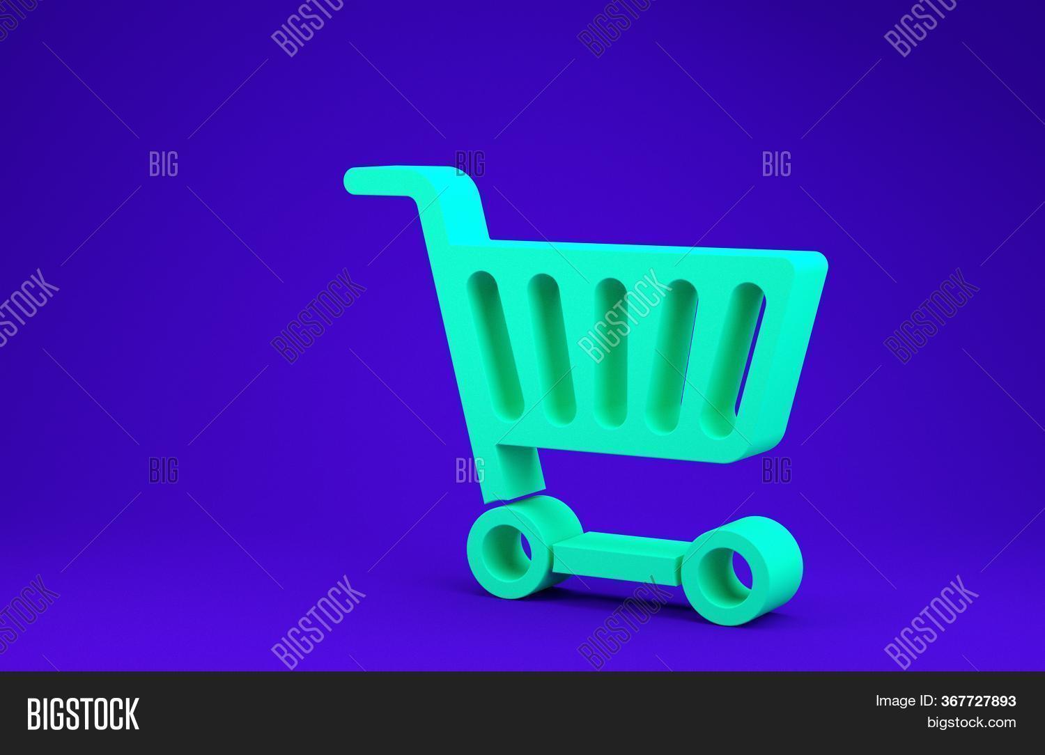 Green Shopping Cart Image & Photo (Free Trial) Bigstock