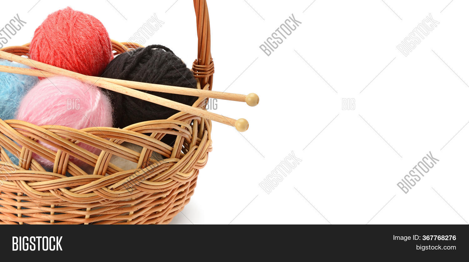 Set Wool Balls Basket Image & Photo (Free Trial) | Bigstock