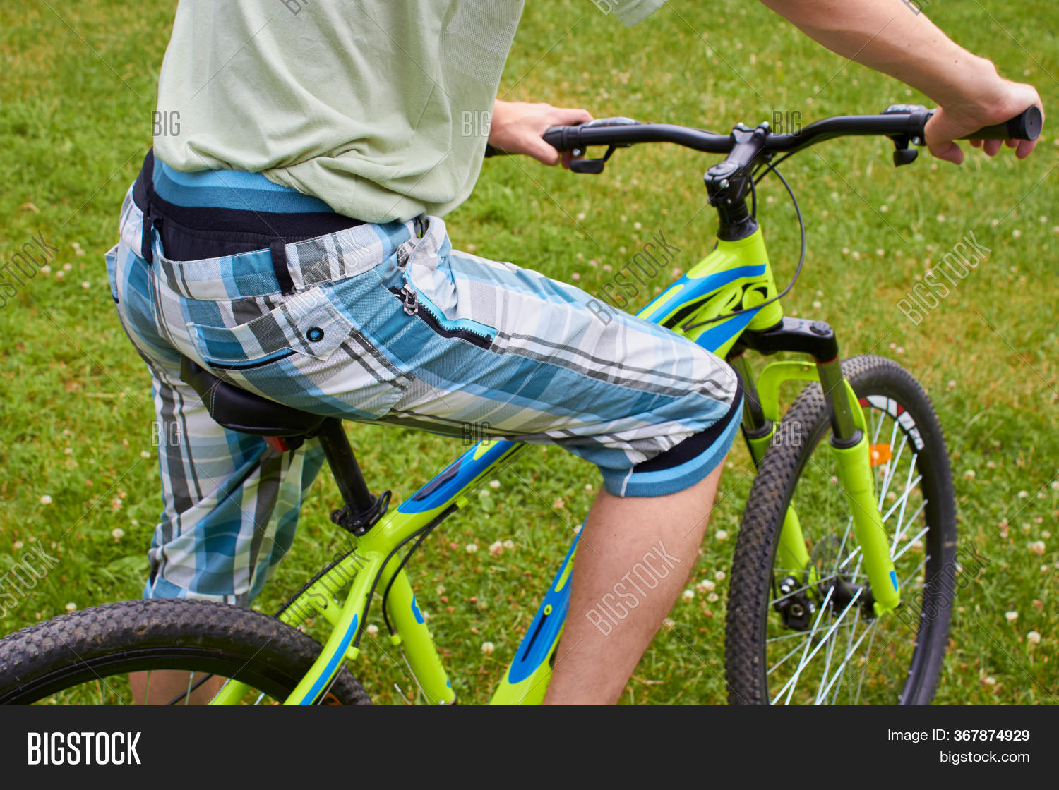 Cycling On Grass, Image & Photo (Free Trial) Bigstock