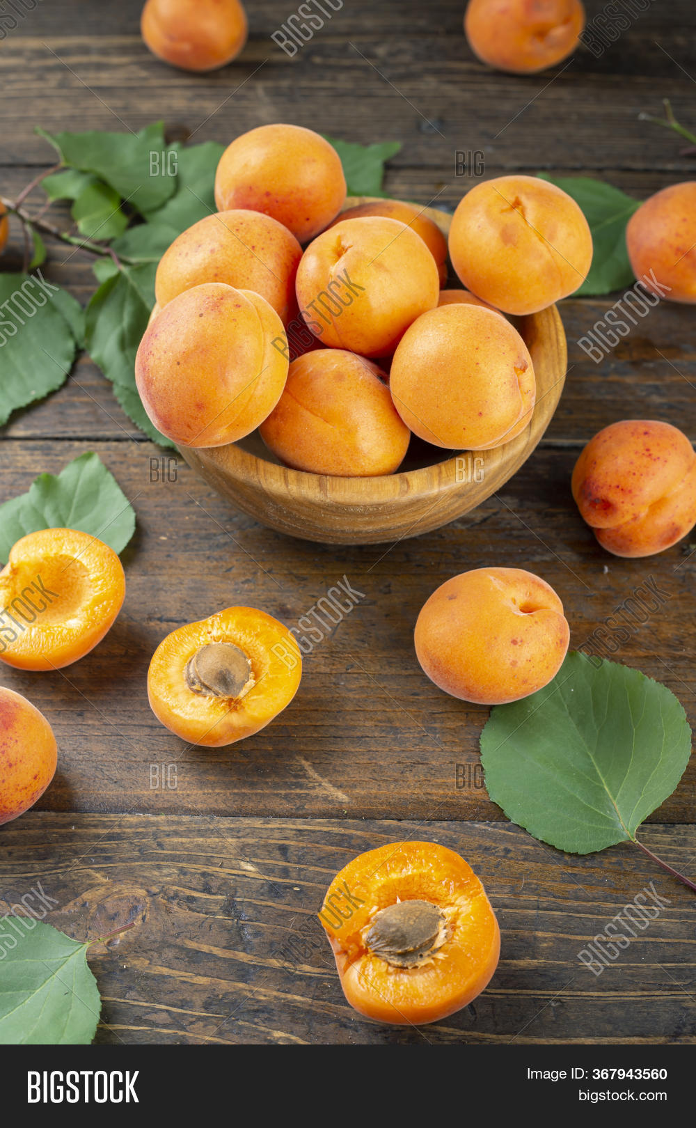 Ripe Apricots Wooden Image & Photo (Free Trial) | Bigstock