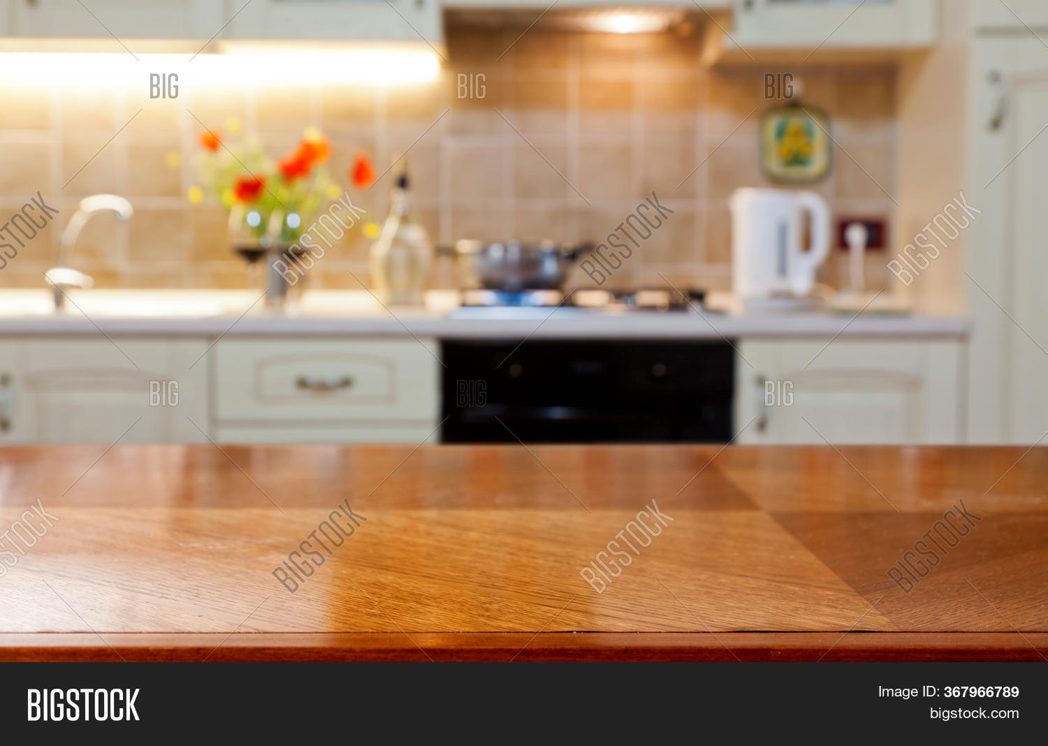 Blurred Kitchen Image & Photo (Free Trial) Bigstock
