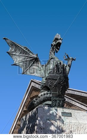 In European Bestiaries And Legends, A Basilisk Is A Legendary Reptile Reputed To Be A Serpent King, 