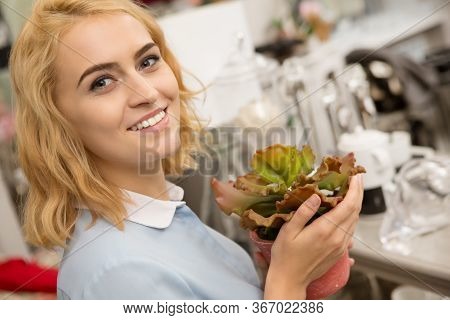 Woman Shopping At Houseware Store
