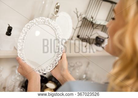 Woman Shopping At Houseware Store