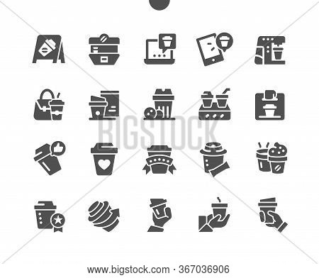 Coffee To Go Well-crafted Pixel Perfect Vector Solid Icons 30 2x Grid For Web Graphics And Apps. Sim