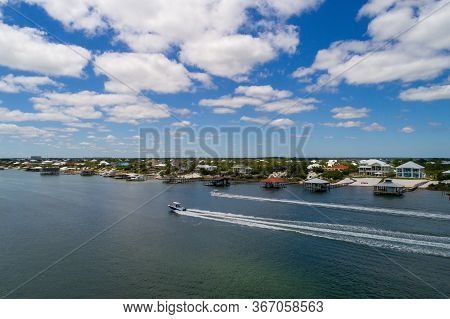 Aerial View Of Ono Island In Orange Beach, Alabama