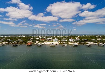Aerial View Of Ono Island In Orange Beach, Alabama