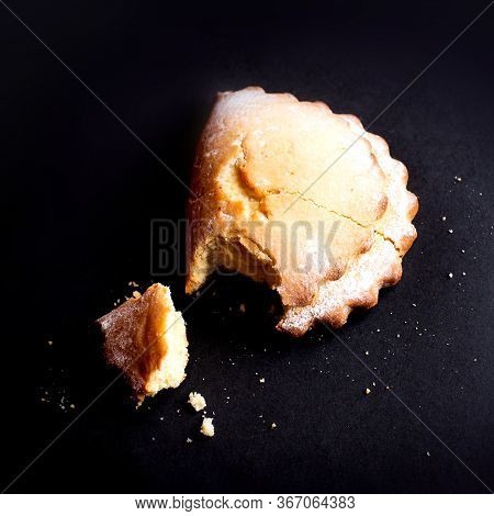 Sweet Ussr Soviet Russian Nostalgic Cottage Cheese Curd Shortbread Bun Cookie Socknik. Pastry On Dar