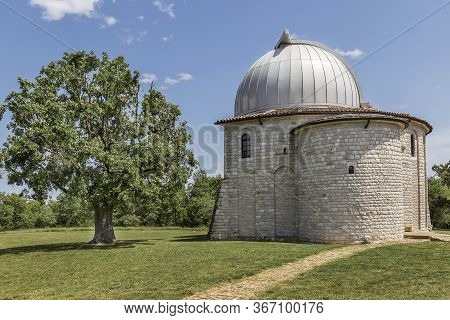 Side View Of The Famous Observatory, Tican - Visnjan, Istria, Croatia