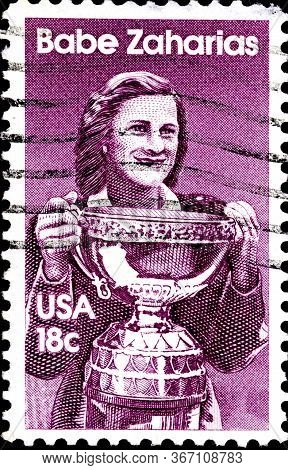 02.09.2020 Divnoe Stavropol Territory Russia Postage Stamp Usa 1981 American Athletes Mildred Didrik