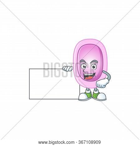 Pertussis Cartoon Drawing Thumbs Up Holding A White Board