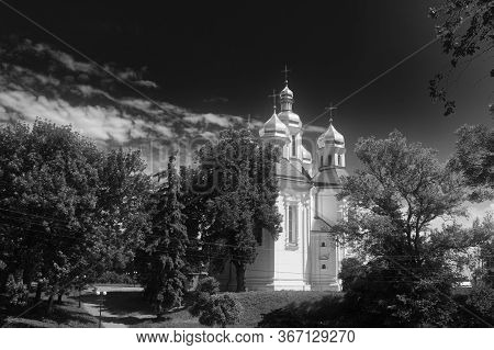Catherine's Church. The Orthodox Church In The Ukrainian City Of Chernigov, An Architectural Monumen