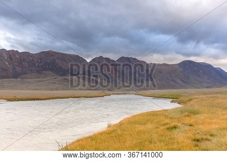 Mongolia Landscape. Altai Tavan Bogd National Park In Bayar-ulgii