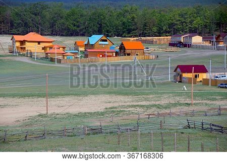 Siberian village of Khuzir on Olkhon Island, Baikal Lake