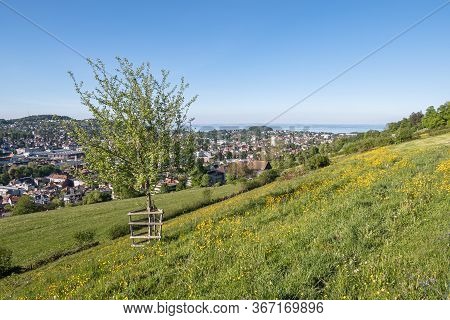 Sankt Gallen, Switzerland - May 7, 2020: St. Gallen Is A City South Of Lake Constance In Northeaster