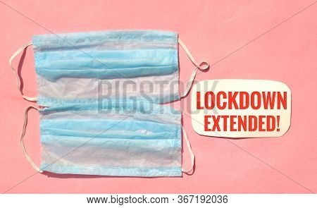 Lockdown Extended Tag With Surgical Or Medical Face Masks