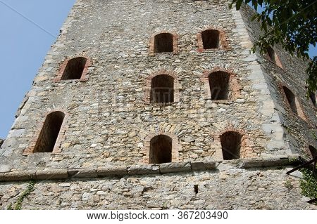 Ancient Forte Sperone On The Heights Of The City Of Genoa