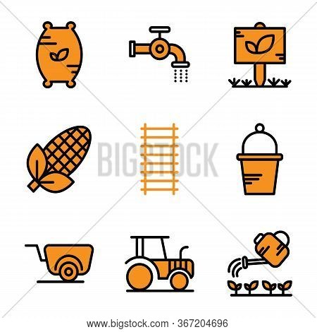 Agriculture Icon Set Including Compound,seed,fertilizer,flush,water,pipe,garden,tree,leaf,corn,agric