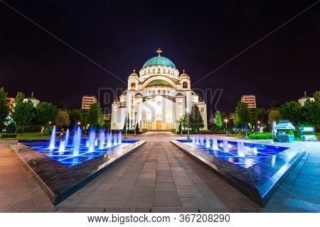 The Church Of Saint Sava Cathedral Or Hram Svetog Save Is A Serbian Orthodox Church In Belgrade City