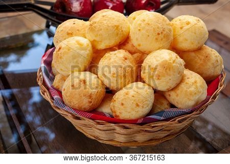 Brazilian snack, traditional cheese bread from Minas Gerais - pao de queijo