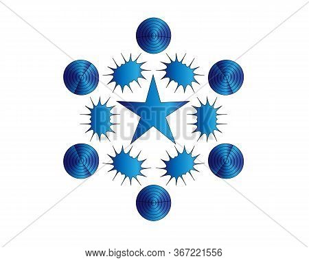Colorful Set Of Geometric Shapes, Platonic Solids, Vector Illustration