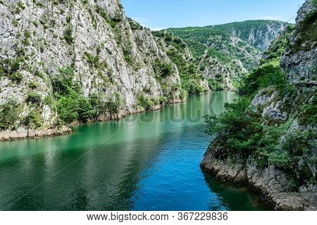 Matka Canyon And Matka Lake - Located West Of Central Skopje, North Macedonia. It Is One Of The Most