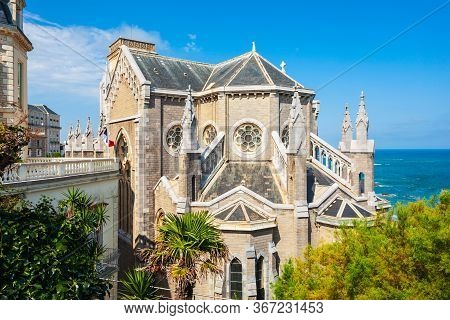 Church Of Saint Eugenie Or Eglise Sainte-eugenie Is A Catholic Church In Biarritz City In France