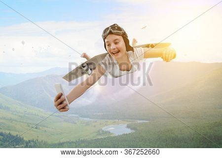 Fly with self-made plane wing