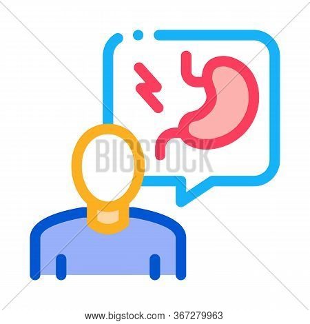 Gastroenterologist Doctor Icon Vector. Gastroenterologist Doctor Sign. Color Symbol Illustration
