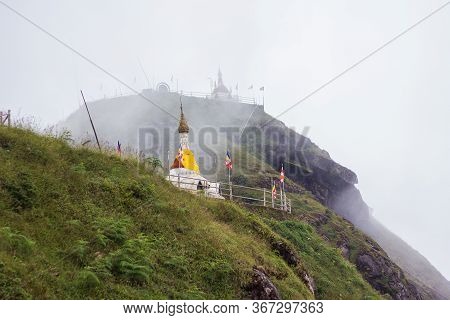 Mulayit Monastery Pagoda For Men Only : Moei Wadi,myanmar.