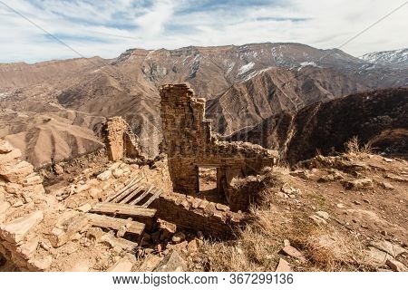 Old Abandoned City Of Gamsutl Republic Of Dagestan, Russia