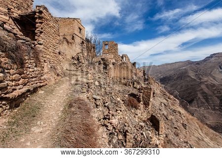 Old Abandoned City Of Gamsutl Republic Of Dagestan, Russia