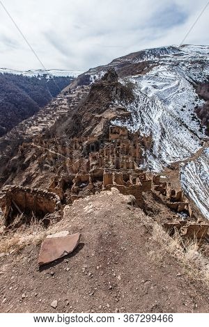 Old Abandoned City Of Gamsutl Republic Of Dagestan, Russia
