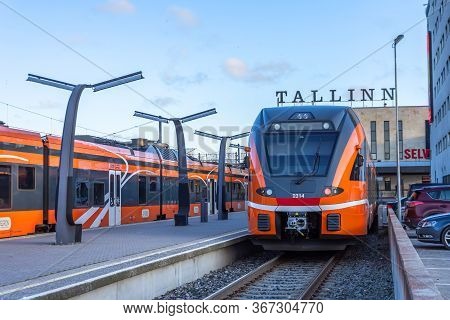 Tallinn Balti Jaam Railway Station. Estonia, Tallinn 30 November 2019