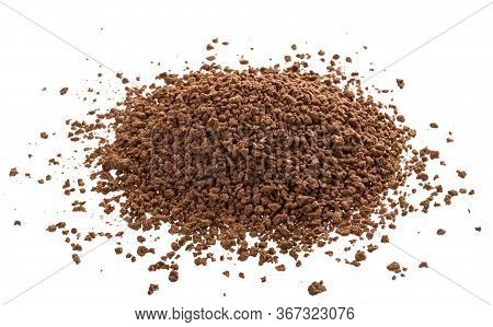 Pile Of Cocoa Powder Isolated On White Background