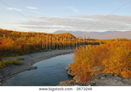 Paesaggio autunnale In Svezia