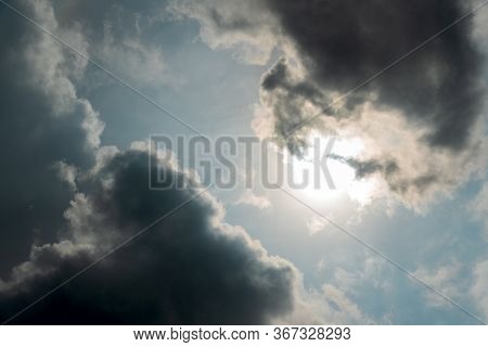 Dramatic Sky With Stormy Clouds. Nature Background
