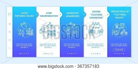 Stop Racism Onboarding Vector Template. Multi Cultural Human Right. Respect For Race And Ethnicity. 