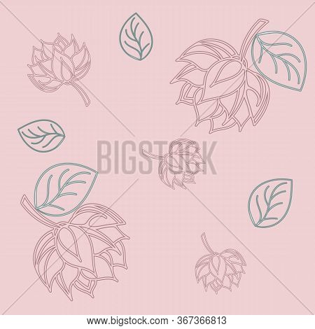 Lotus Seamless Pattern Flower In Vintage Style. Vector Vintage Illustration. Soft And Pastel Color. 