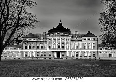 The Elevation Of The Baroque Historic Palace In Rogalin