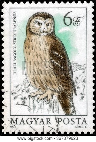 Saint Petersburg, Russia - May 17, 2020: Postage Stamp Issued In The Hungary With The Image Of The U